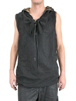 M-OJO RISIN' - HOODED COTTON CANVAS TANK TOP