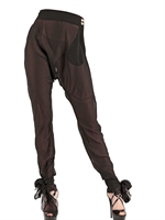 FRANCESCO SCOGNAMIGLIO - CREPE CHIFFON TROUSERS