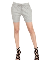 MARKUS LUPFER - EMBROIDERED FLEECE SHORTS