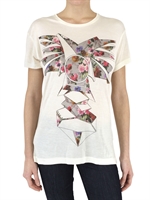 JONATHAN SAUNDERS - BLUMEN TOTEM PRINT T-SHIRT AUF JERSEY