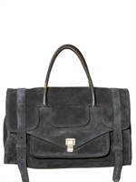 PROENZA SCHOULER - PS1 KEEP ALL SMALL SUEDE TOP HANDLE