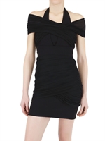 PREEN - KLEID ENVERS IN SATIN UND LYKRA
