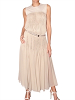 PREEN - KLEID IN FALTEN GELEGTER GEORGETTE UND JERSEY