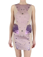 KRYSTOF STROZYNA - KLEID PRINT AUF SEIDE UND FAILLE