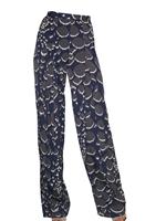 PETER PILOTTO - HOSEN PRINT AUF STRETCH SEIDEN TWILL