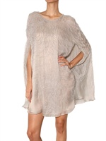ROKSANDA ILINCIC - KLEID  STICKEREI AUF SEIDEN ORGANZA CAPE