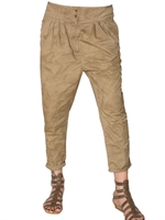 CLOSED - COTTON GABARDINE TROUSERS - KHAKI