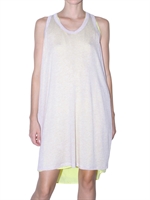 CLU - KLEID ZWEIFARBIG SEIDE UND STRICK