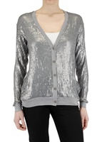 IAN R.N. - SEQUIN CARDIGAN SWEATER