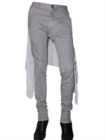 GARETH PUGH - JEANS 18CM CON PANNELLO DI SETA CHIFFON