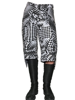 GARETH PUGH - OPTICAL NEOPRENE PANELLED SHORTS