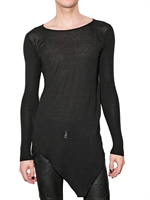 GARETH PUGH - OPEN BACK COTTON WOOL KNIT SWEATER