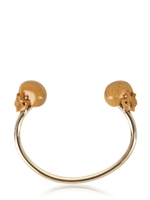 LUIS MORAIS - ONYX SKULL GOLD BRACELET