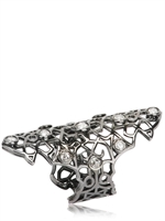 REPOSSI - ANELLO CON DIAMANTI TAGLIO ROSA