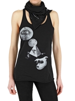 7MOODS - TANK TOP MIT SCHAL IN JERSEY