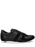 DOLCE & GABBANA - SIDE LOGO SUEDE AND CALFSK SNEAKERS