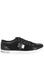 DOLCE & GABBANA - LOGO PLAQUE SUEDE AND CALF SNEAKERS