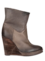STRATEGIA - 100MM CALF SHEARLING CUFF WEDGES