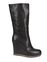 STRATEGIA - 100MM CALFSKIN PULL ON BOOT WEDGES