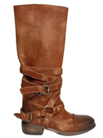 STRATEGIA - 40MM WASHED CALF BUCKLED BOOTS