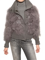 DOLCE & GABBANA - MONGOLIA AUF STRICK WOLL BOMBER SWEATER