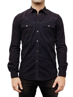 DOLCE & GABBANA - RIBBED VELVET GOLD FIT SHIRT