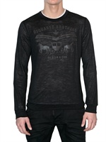 DSQUARED - DOUBLE LAYER WOOL VISCOSE JERSEY T-SHIRT