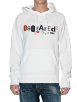 DSQUARED - FELPA CON CAPPUCCIO STAMPA DSQUARED2