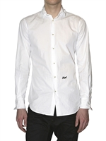 DSQUARED - CAMICIA IN POPELINE CON RICAMO CARROZZA