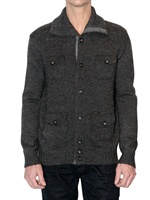 DSQUARED - SUEDE ELBOW PATCHES ALPACA KNIT SWEATER