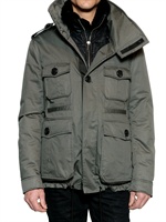 DSQUARED - RABBIT NYLON VEST SHINY COTTON JACKET