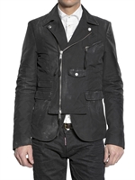 DSQUARED - DIRTIED CHIC COTTON JACKET