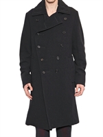 ANN DEMEULEMEESTER - CAPPOTTO IN LANA E LINO