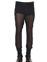 ANN DEMEULEMEESTER - TRANSPARENT GEORGETTE TROUSERS