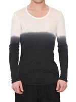 NEIL BARRETT - DEGRADE' RIB JERSEY T-SHIRT