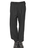 NEIL BARRETT - COMPACT WOOL AND RAINMAC TROUSERS