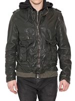 NEIL BARRETT - DETACHABLE VEST BUFFALO LEATHER JACKET
