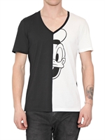 NEIL BARRETT - HALF DONALD PRINT JERSEY T-SHIRT