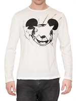NEIL BARRETT - CRACKED MICKEY LYCRA JERSEY T-SHIRT