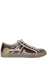 MARC JACOBS - SNEAKERS DI PELLE CON STAMPA PITONE