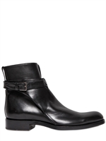 DIOR HOMME - BELTED MATT CALFSKIN BOOTS