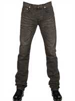 DIOR HOMME - 19CM USED WASHED DENIM JEANS - BLACK