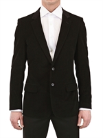 DIOR HOMME - RIBBED VELVET JACKET - BLACK