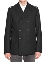 DIOR HOMME - DOUBLE BREASTED WOOL CLOTH COAT