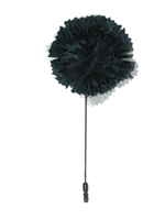 DSQUARED - SILK AND NAPPA FLOWER PIN
