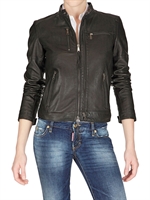 DSQUARED - BOMBER NAPPA LEATHER JACKET