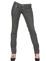 DSQUARED - STRETCH CHINO SLIM LOW WAIST JEANS