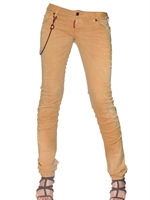 DSQUARED - STRETCH CHINO SLIM LOW WAIST JEANS