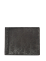 DIOR HOMME - COATED CANVAS LOGO CREDIT CARD HOLDER