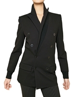 JEAN-PAUL GAULTIER - DOUBLE BREASTED HEAVY RAYON JERSEY JACKE